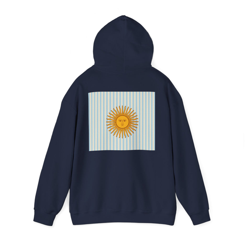 Vamos Argentina Soccer Hoodie — Argentina Flag Sun Football Fan Sweatshirt - caldrwear.com