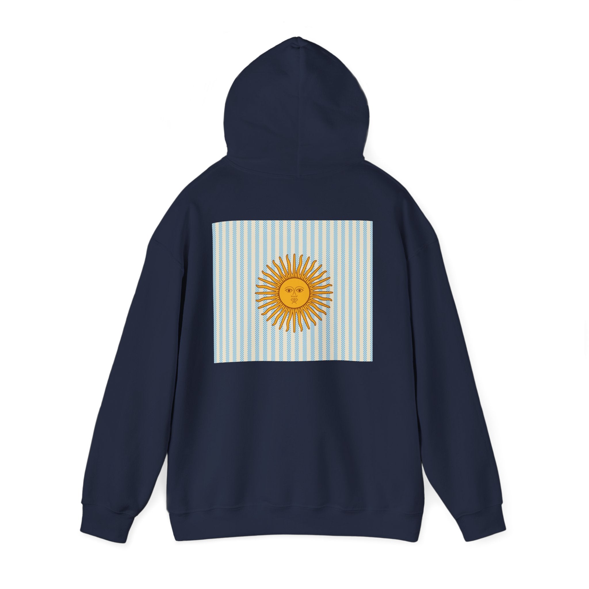 Vamos Argentina Soccer Hoodie — Argentina Flag Sun Football Fan Sweatshirt - caldrwear.com
