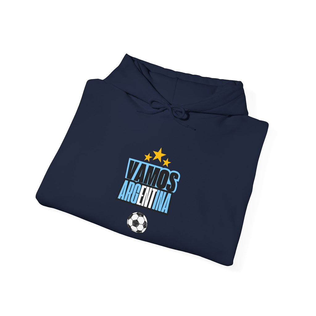 Vamos Argentina Soccer Hoodie — Argentina Flag Sun Football Fan Sweatshirt - caldrwear.com
