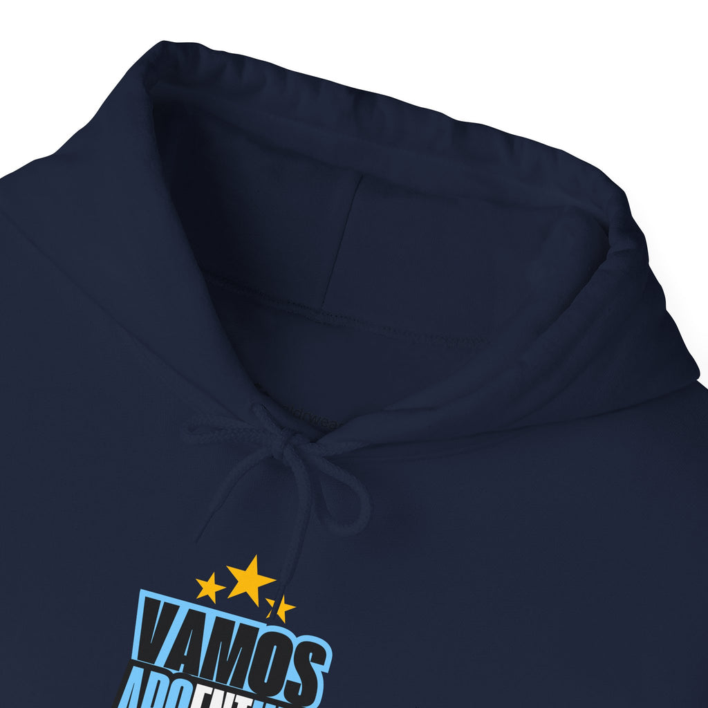 Vamos Argentina Soccer Hoodie — Argentina Flag Sun Football Fan Sweatshirt - caldrwear.com