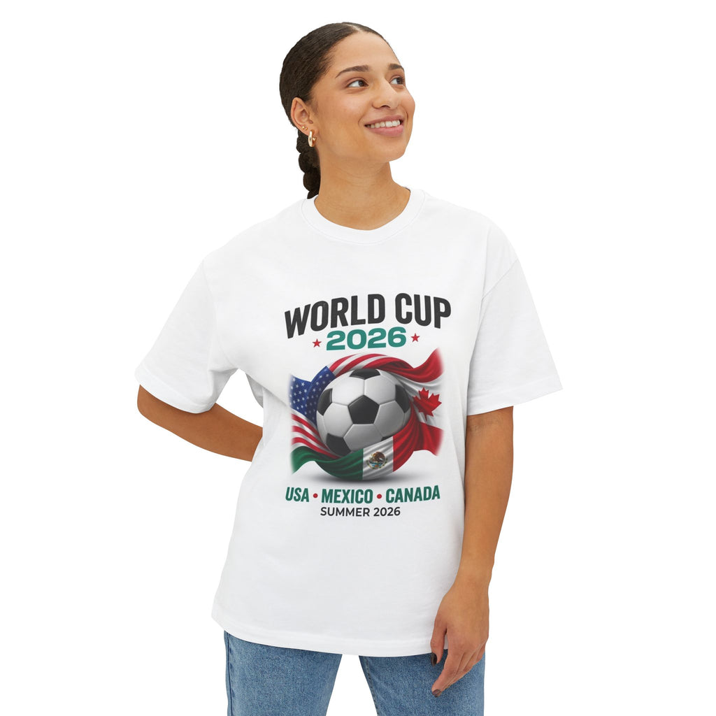 World Cup 2026 Soccer Tee — USA Mexico Canada Flags & 48 Nations Graphic - caldrwear.com